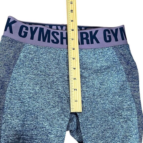 Gymshark Flex Leggings Purple Navy Marl Cropped Seamless Women’s Size Small - Picture 11 of 11